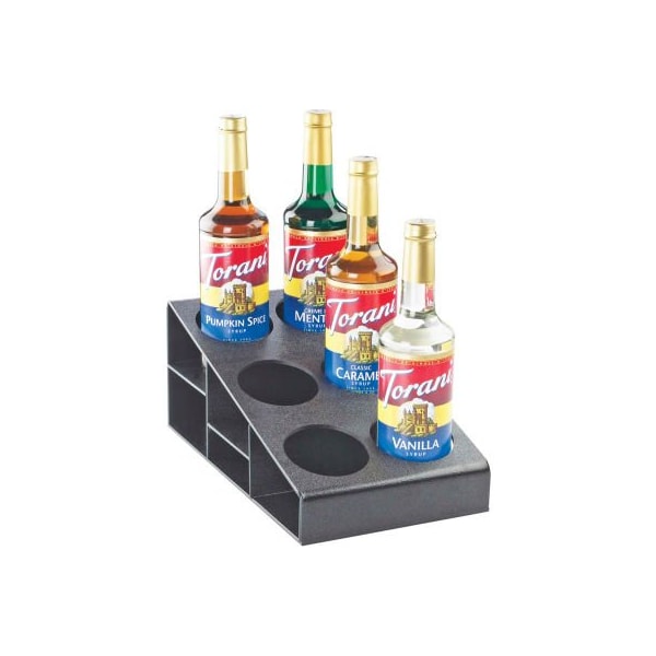 Cal-Mil 2056 Classic 3 Tier Bottle Organizer, 6 Bottles, Black 8-1/2"L x 14-3/4"W x 6-1/4"H 2056 - main